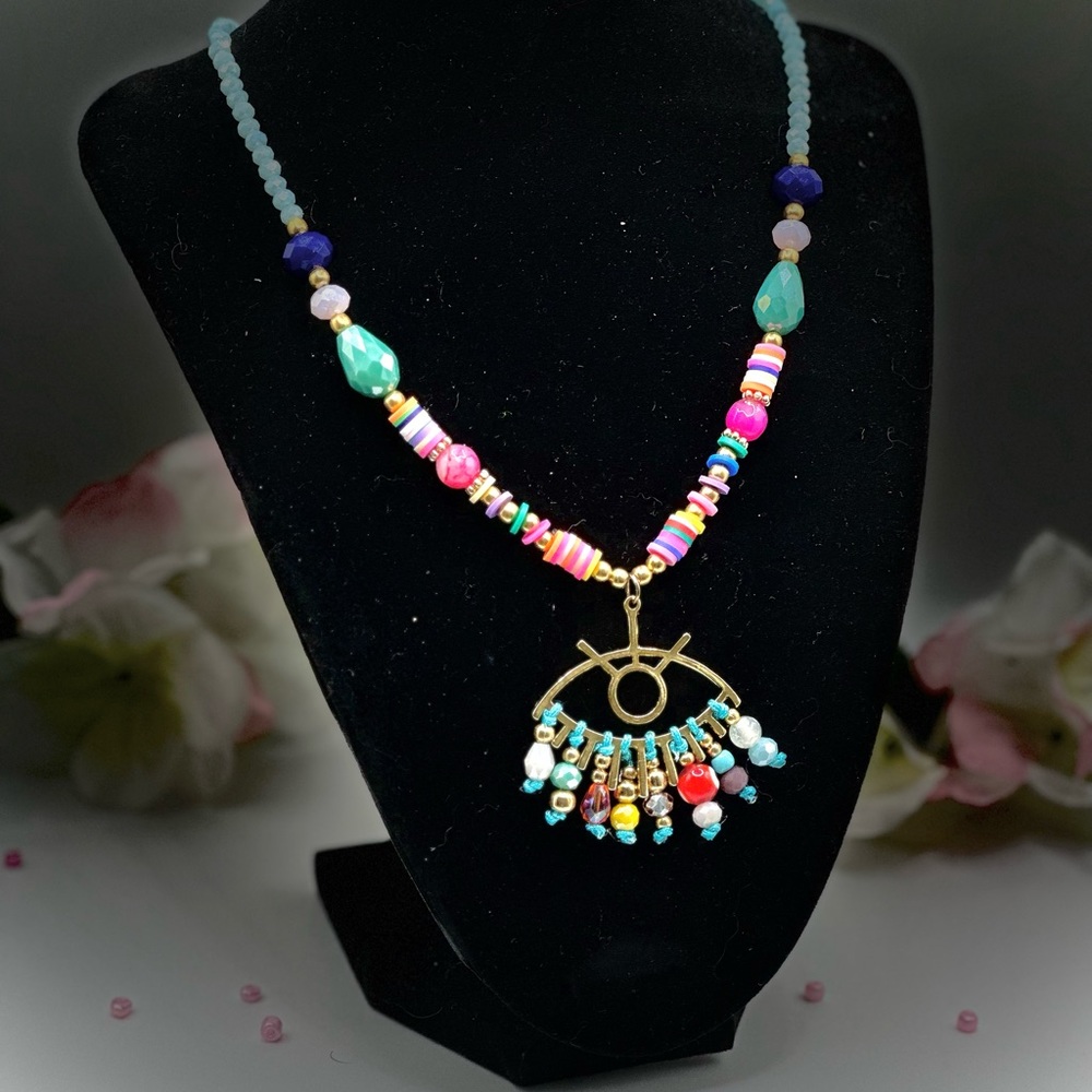 Custom evil eye necklace